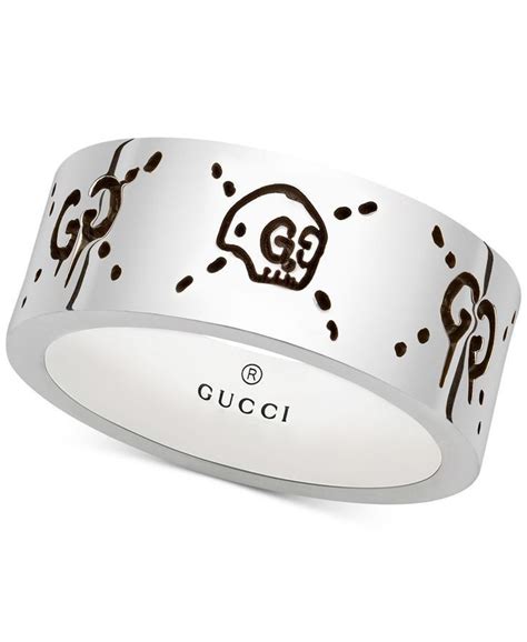 gucci necklace men's ghost|gucci ghost ring in silver.